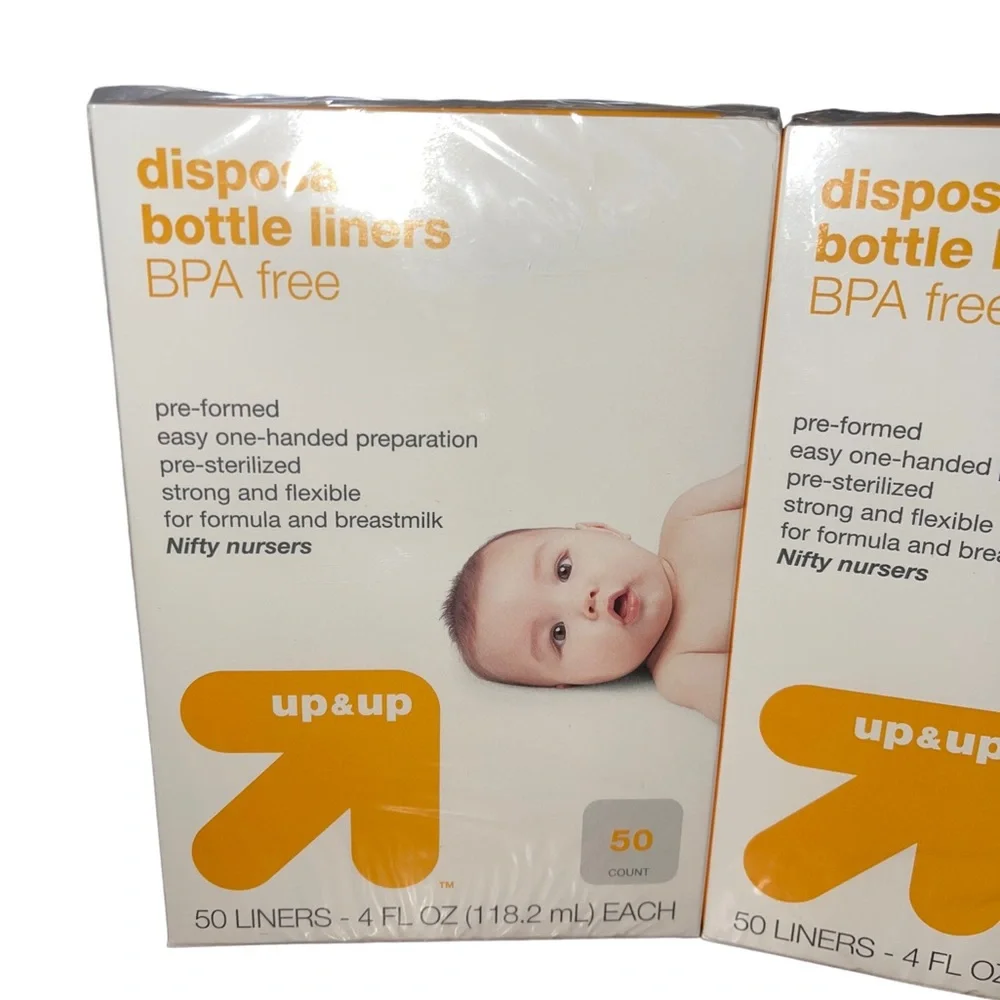 UP & UP 4 oz. Disposable Bottle Liners Drop Ins New Sealed 50 Ct - 3 Boxes - Picture 2 of 3